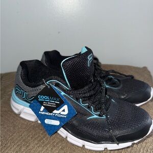 Fila Black and Blue Sneakers